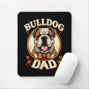 Tapis De Souris Papa Bouledogue – Cute Vintage Bouledogue Fête des