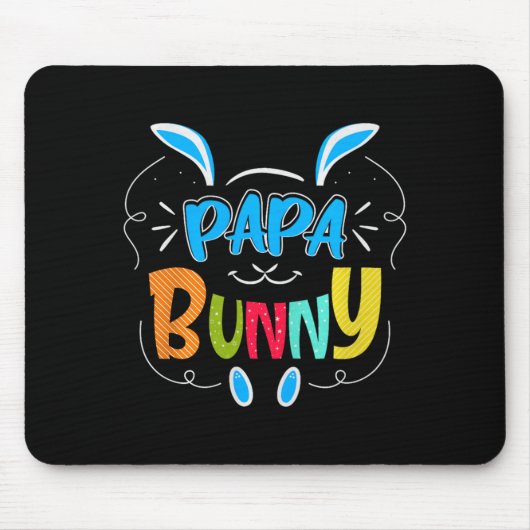 Tapis De Souris Papa Bunny Premium Tri-blend (Devant)