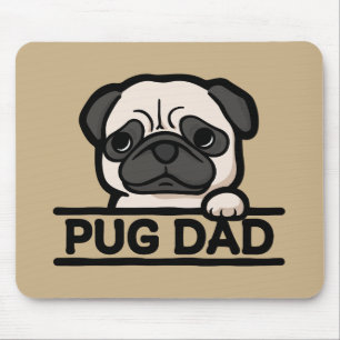 Tapis De Souris PAPA CARLIN – Cadeau drôle et mignon pour amateur 