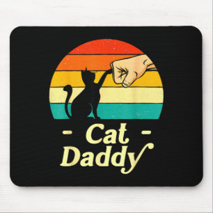 Tapis De Souris Papa Chat Drôle Vintage Amateur de Chat Papa Chat
