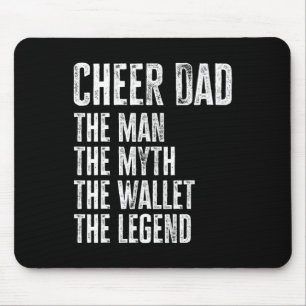 Tapis De Souris Papa cheer drôle L'homme Le Mythe Le Portefeuille 