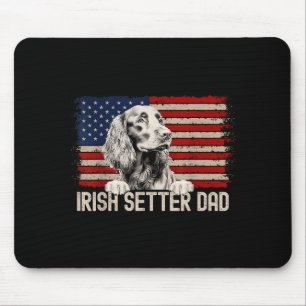 Tapis De Souris Papa Chien Toujours Drapeau Américain - Papa Sette