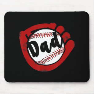Tapis De Souris Papa de baseball pour la mère de softball