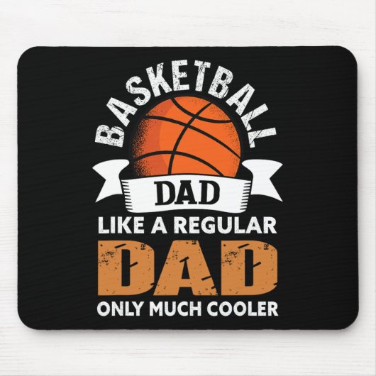 Tapis De Souris Papa de basket-ball - Fun Basketball Papa (Devant)