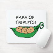 Tapis De Souris Papa de cosse de triplets (Avec souris)
