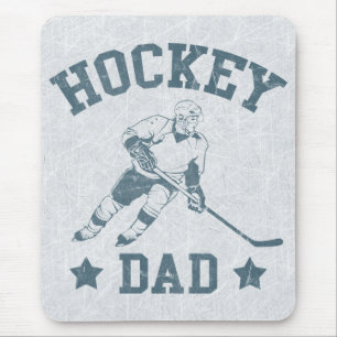 Tapis de souris papa de hockey