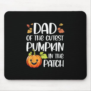 Tapis De Souris Papa de la citrouille la plus mignonne du patch Ha