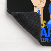 Tapis De Souris Papa De La Main D'Un Guerrier Hydrocéphalie Sensib (Coin)