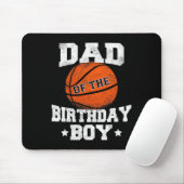 Tapis De Souris Papa De L'Anniversaire Garçon Basketball Père Dadd (Avec souris)