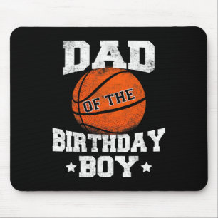 Tapis De Souris Papa De L'Anniversaire Garçon Basketball Père Dadd