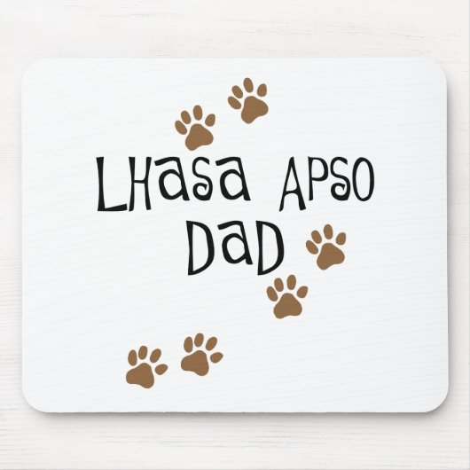 Tapis De Souris Papa de Lhasa Apso (Devant)