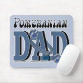Tapis De Souris PAPA de Pomeranian (Avec souris)