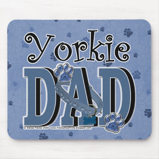 Tapis De Souris PAPA de Yorkie (Devant)
