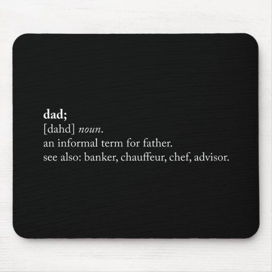 Tapis De Souris Papa - définition de dictionnaire (Devant)