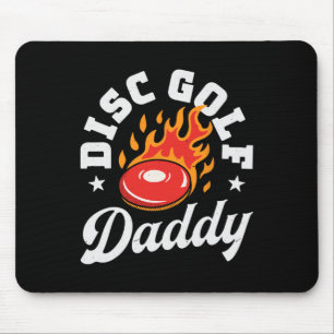 Tapis De Souris Papa Disc Golf Fête des Pères Papa Jouant au Disc