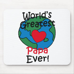 Tapis De Souris Papa du monde au cœur génial