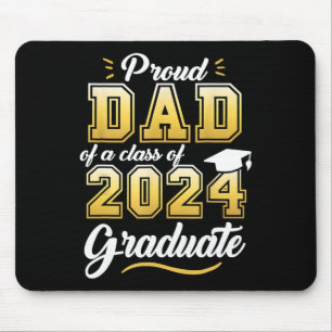 Tapis De Souris Papa D'Un Cl De 2024 Diplômé Supérieur De 24E Anné