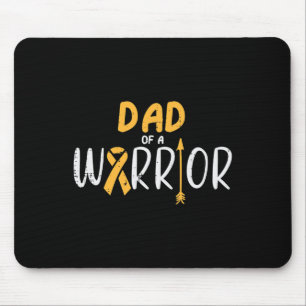 Tapis De Souris Papa D'Un Guerrier Cancer De L'Enfance Sensibilisa