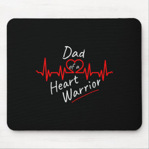 Tapis De Souris Papa D'Un Guerrier Du Coeur Hlhs Défaut Congénital