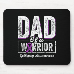 Tapis De Souris Papa D'Un Guerrier Épilepsie Papa Purple Ribbon So