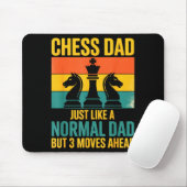Tapis De Souris Papa échecs drôle comme papa normal trois coups d' (Avec souris)