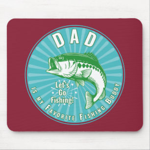 Tapis De Souris Papa est mon compagnon de pêche préféré