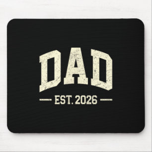 Tapis De Souris Papa Établi 2026 Logo Papa 2026 Futur Nouveau Papa