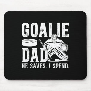 Tapis De Souris Papa gardien de but de hockey drôle d'un gardien d