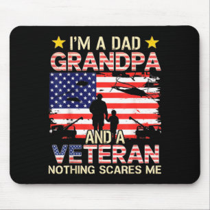 Tapis De Souris Papa Grand-père Vétéran Vietnam Vétéran Vintage po