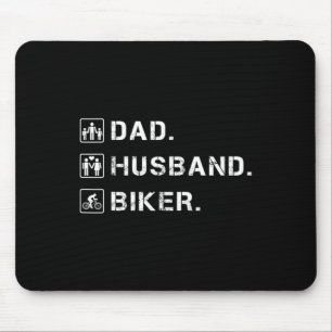 Tapis De Souris Papa Homme Husnd Motocycliste Vélo Vtt Amoureux Cy
