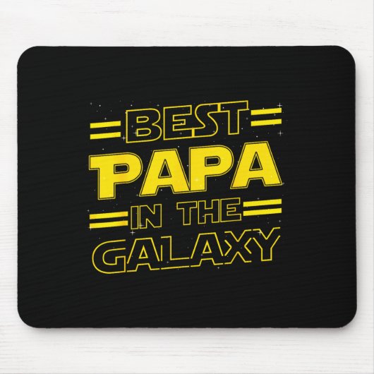 Tapis De Souris Papa In The Galaxy Funny Fathers Day Gift For Men  (Devant)