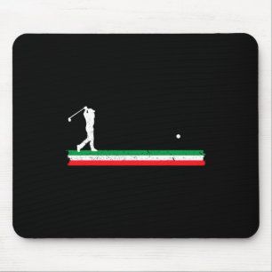 Tapis De Souris Papa italien de golf Père Drapeau de l'Italie Fan