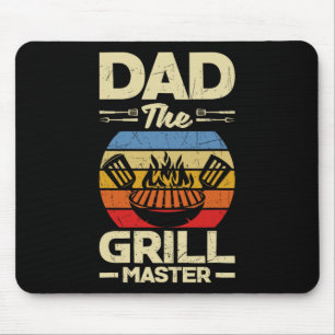 Tapis De Souris Papa La Fête des pères Grill Bbq