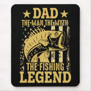 Tapis De Souris Papa - L'Homme, Le Mythe, La Légende De La Pêche