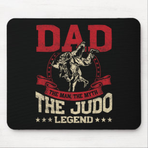 Tapis De Souris Papa L'Homme Le Mythe Le Judo Légende Design Pour