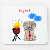 Tapis De Souris Papa Mousepad de carlin (Devant)