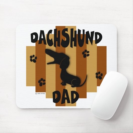 Tapis De Souris Papa Mousepad de teckel (Avec souris)