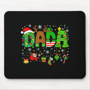 Tapis De Souris Papa Noël drôle de famille de couple de Noël S