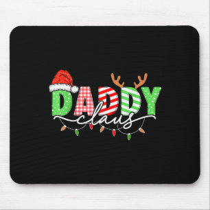 Tapis De Souris Papa Noël Xmas Lumières de Noël Pyjama Famille Ma