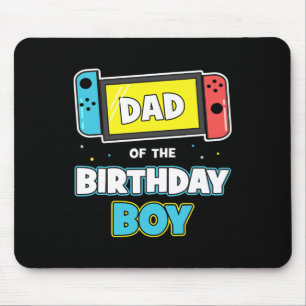 Tapis De Souris Papa Of The Birthday Boy Funny Anniversaire Vidéo