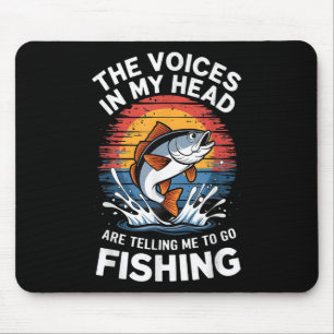 Tapis De Souris Papa Pêche Hommes Drôle Bobine Cool Poisson B Pêch