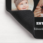 Tapis De Souris Papa Photo Collage Fête des pères découpée Anniver (Coin)