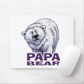 Tapis De Souris Papa Polar Bear (Avec souris)