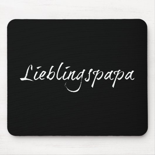 Tapis De Souris Papa préféré - écriture blanche 00001 (Devant)