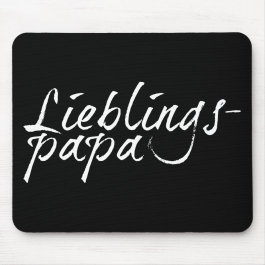 Tapis De Souris Papa préféré - écriture blanche 00001 (Devant)