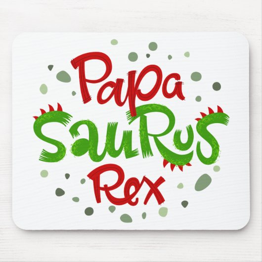 Tapis De Souris Papa Saurus Rex Graphic (Devant)