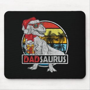 Tapis De Souris Papa Saurus T Rex Dinosaur Famille Correspondant à