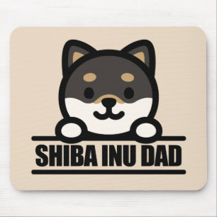 Tapis De Souris PAPA SHIBA INU - Conception de fier papa Shiba Inu
