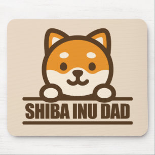 Tapis De Souris PAPA SHIBA INU - Conception de fier papa Shiba Inu