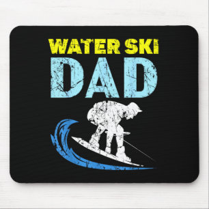Tapis De Souris Papa ski nautique papa faisant du ski nautique pou